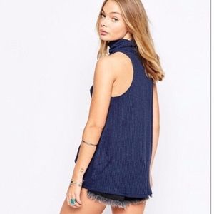 NWOT Free People Turtleneck Tank